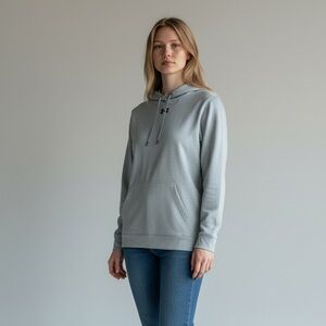 Under Armour Gray Hoodie – Classic Athleisure Sweatshirt